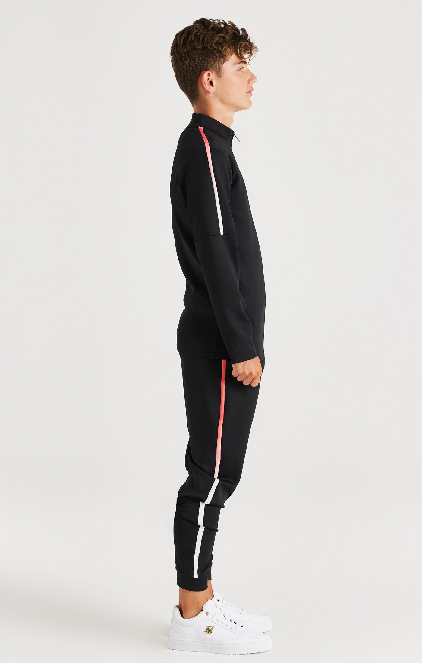 SikSilk Zonal Fade Track Top - Black sold by Siksilk product image thumbnail 4