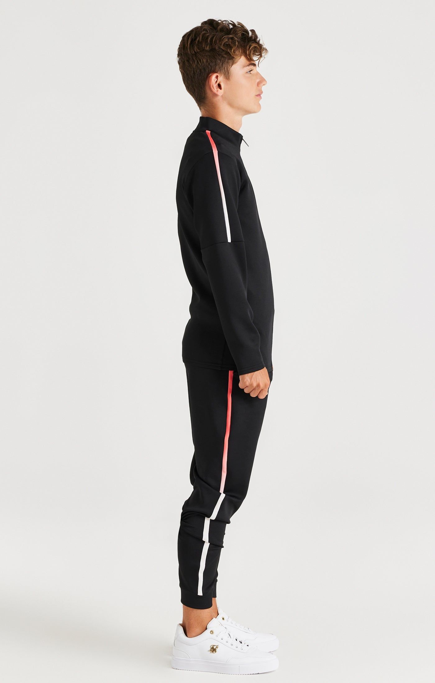 SikSilk Zonal Fade Track Top - Black sold by Siksilk product image thumbnail 5