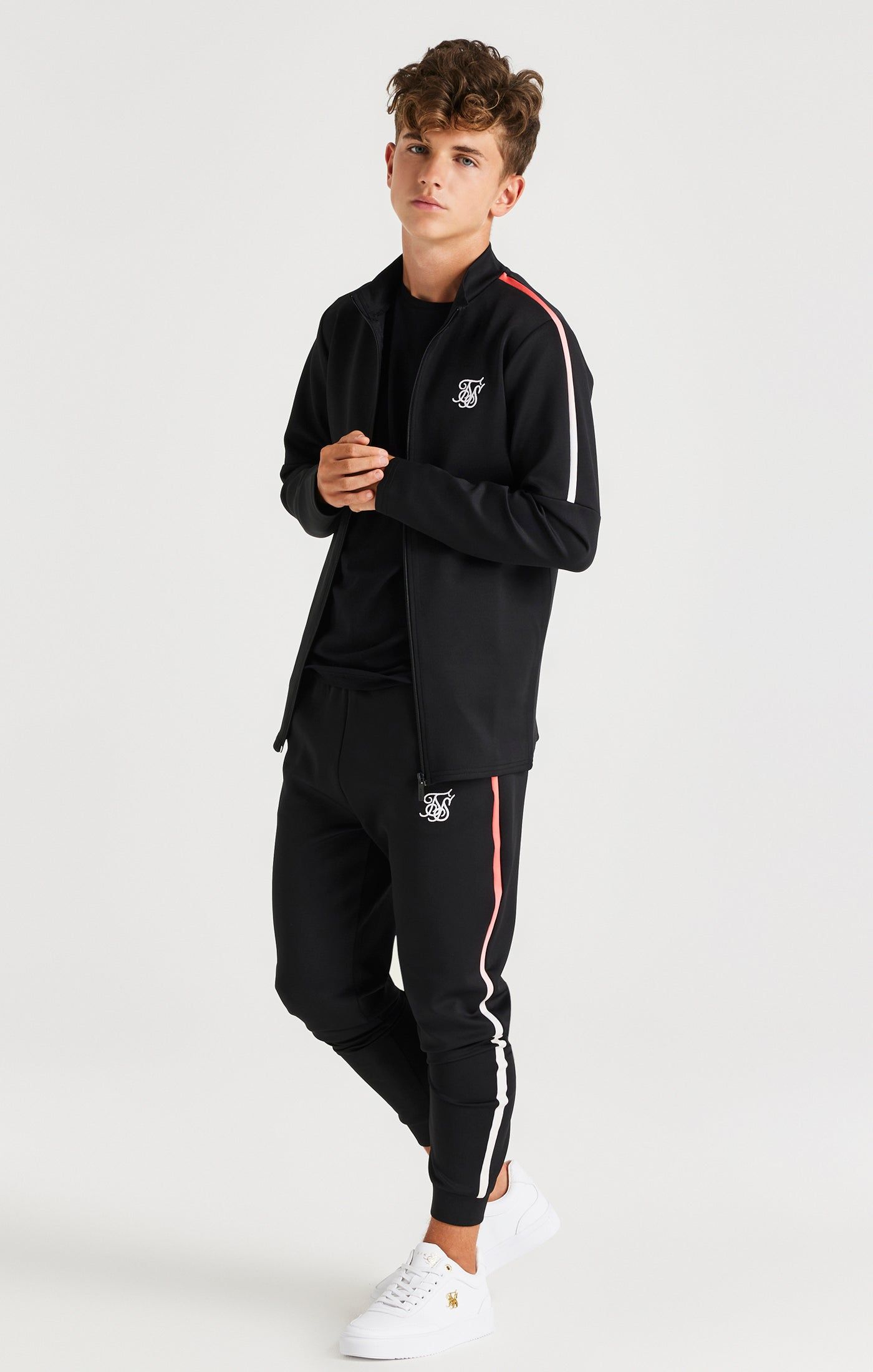 SikSilk Zonal Fade Track Top - Black sold by Siksilk product image thumbnail 3
