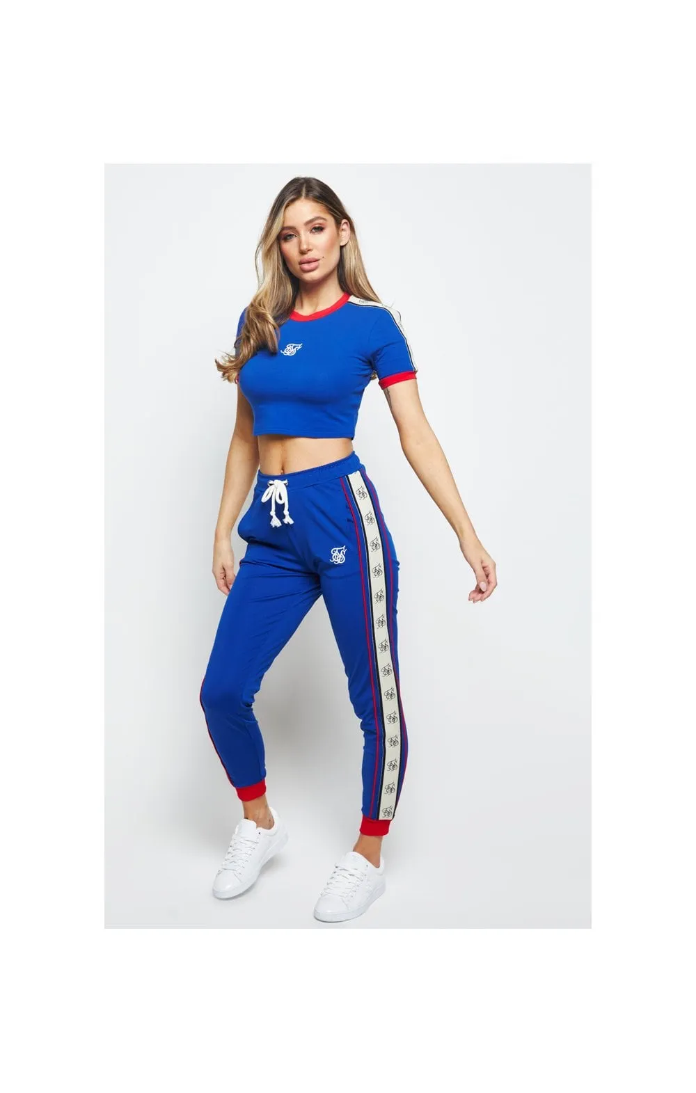 SikSilk Premium Tape Track Pants – Blue sold by Siksilk product image thumbnail 5