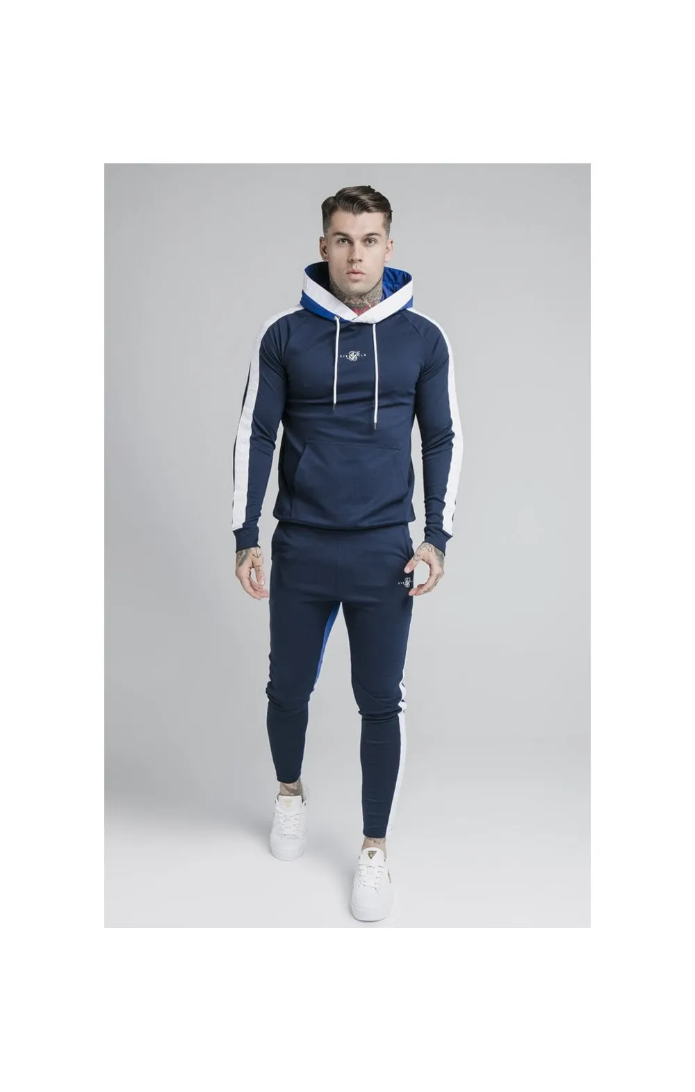 SikSilk Inverse Overhead Tape Hoodie - Navy sold by Siksilk product image thumbnail 3