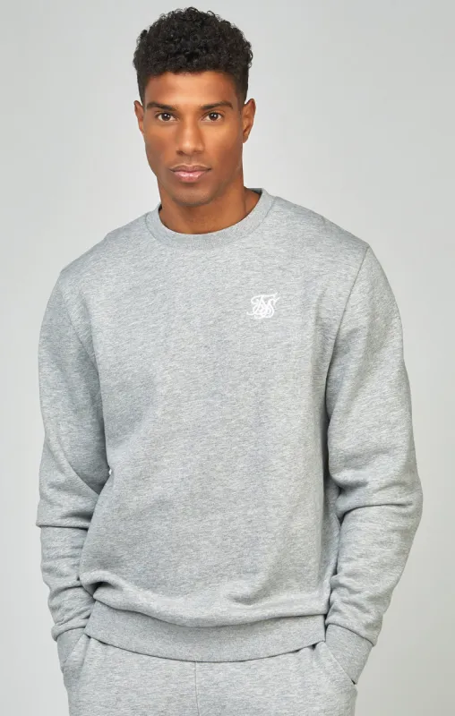 Grey Marl Essential Sweatshirt sold by Siksilk