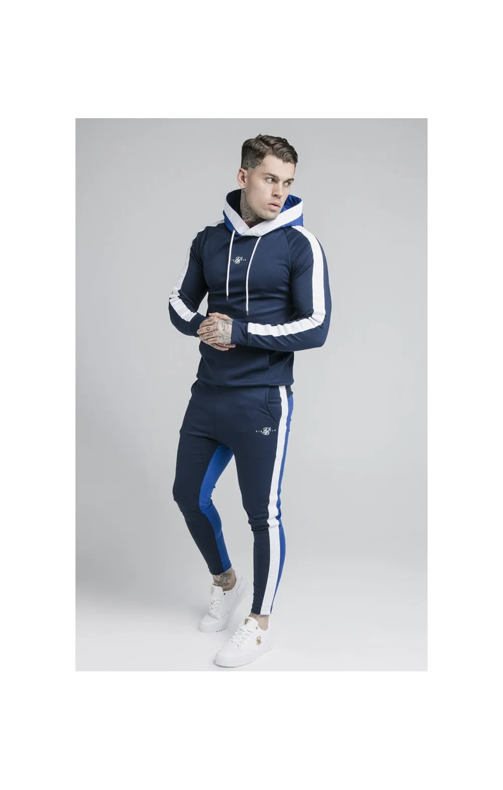SikSilk Inverse Overhead Tape Hoodie - Navy sold by Siksilk product image thumbnail 4