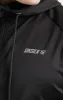 Black Sports Zip Through Hoodie sold by Siksilk