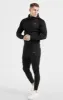 Black Sports Zip Through Hoodie sold by Siksilk