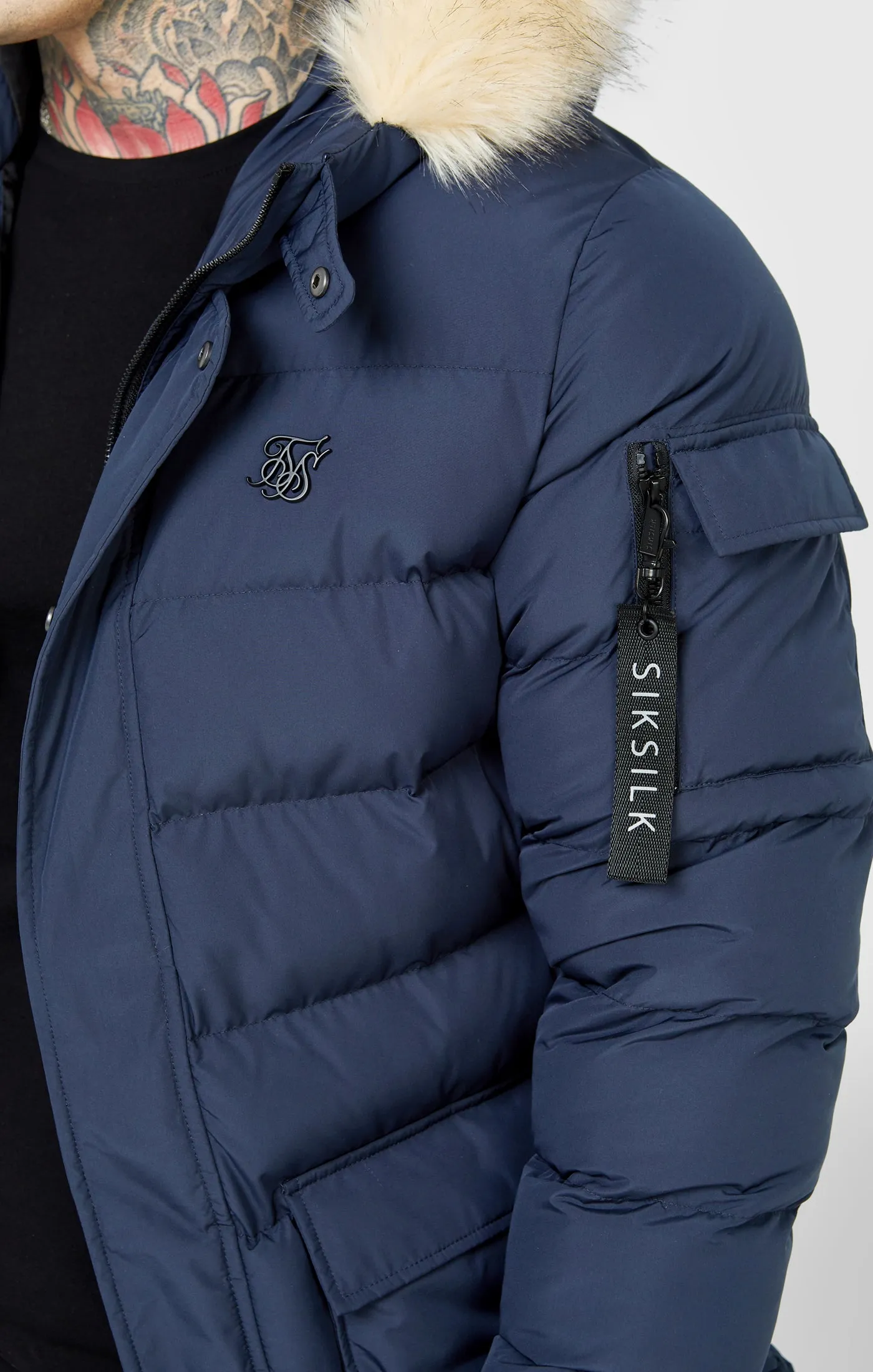 Navy Expedition Parka sold by Siksilk product image thumbnail 2