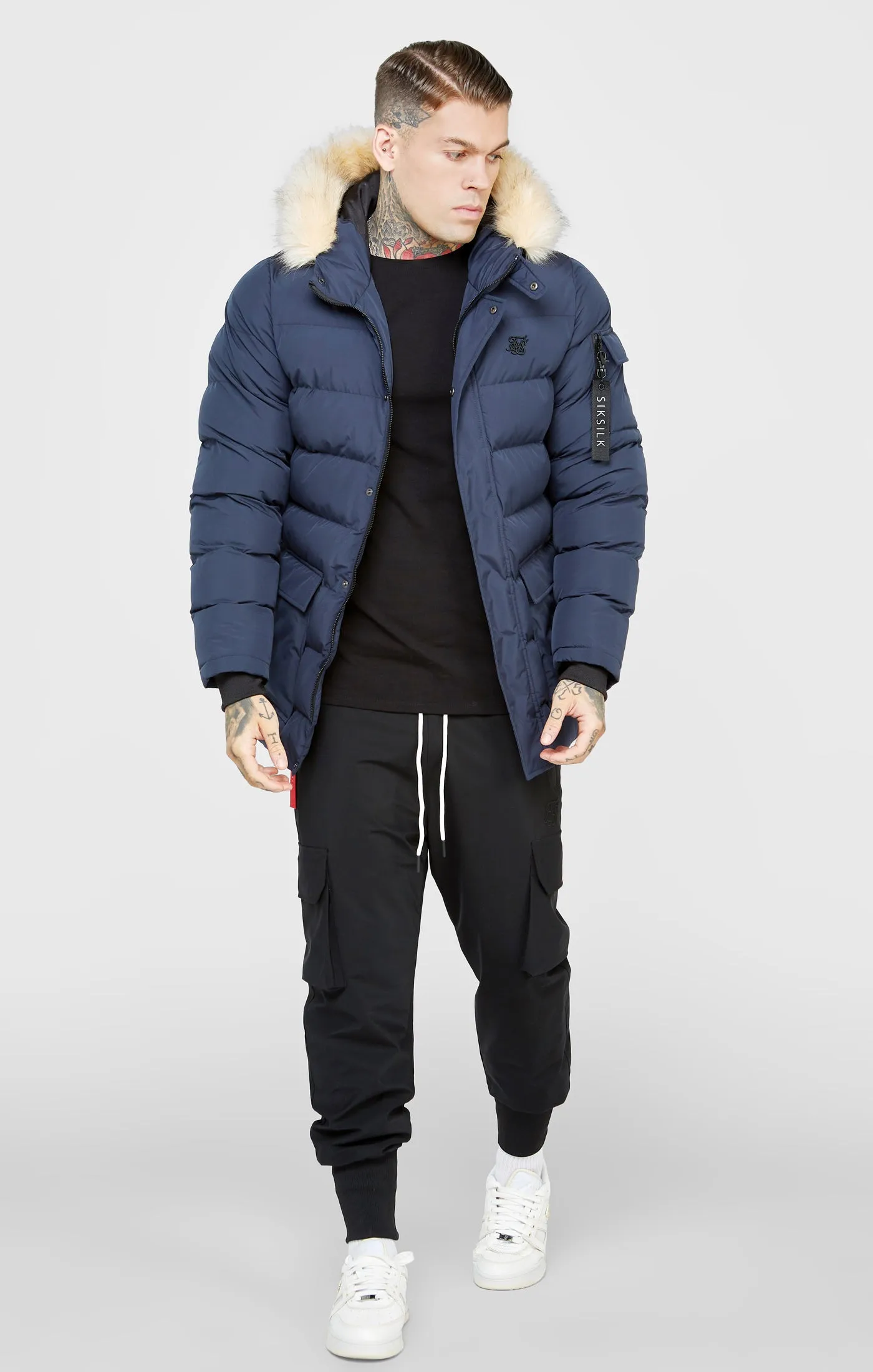 Navy Expedition Parka sold by Siksilk product image thumbnail 3