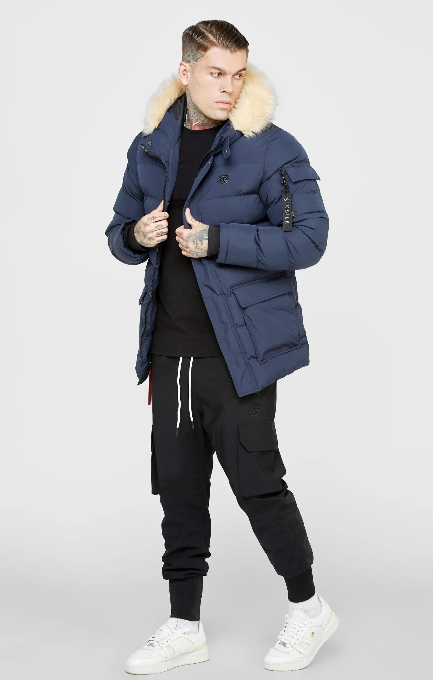 Navy Expedition Parka sold by Siksilk product image thumbnail 4