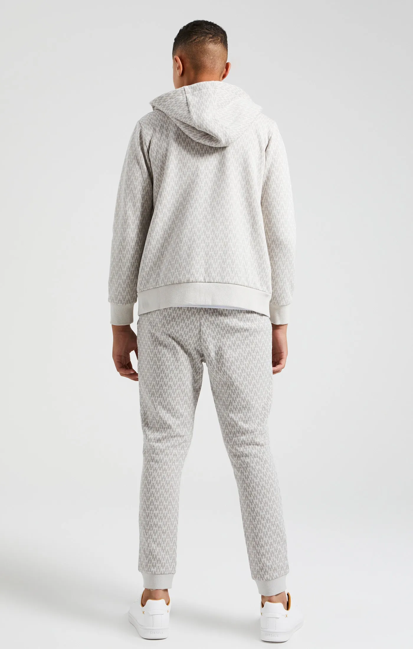 Boys Messi x SikSilk Grey Printed Zip Thru Hoodie sold by Siksilk product image thumbnail 5