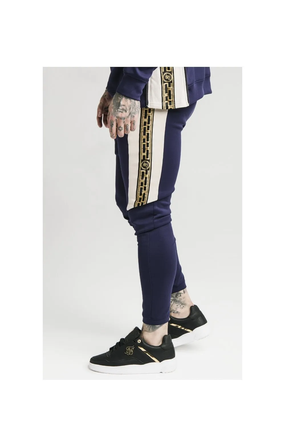 SikSilk hybrid Panel Taped Pants – Navy sold by Siksilk product image thumbnail 3