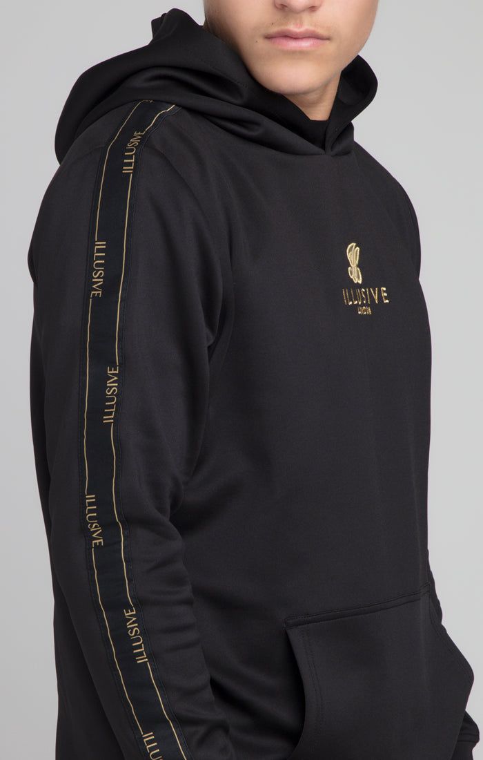 Boys Illusive Black Taped Overhead Hoodie sold by Siksilk product image thumbnail 4