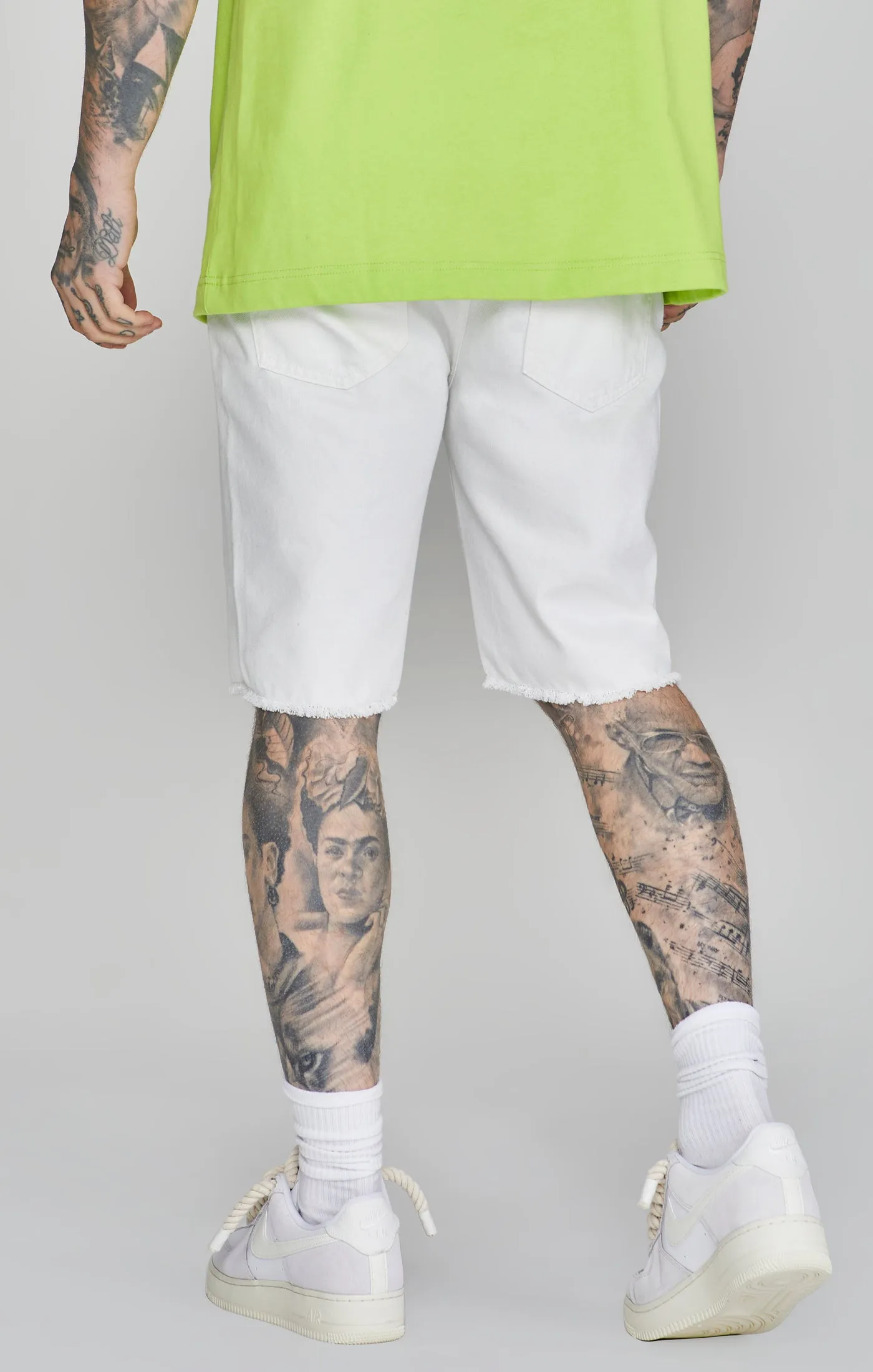 White Denim Shorts sold by Siksilk product image thumbnail 4