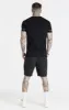 Black Retro Elastic Cuff T-Shirt sold by Siksilk