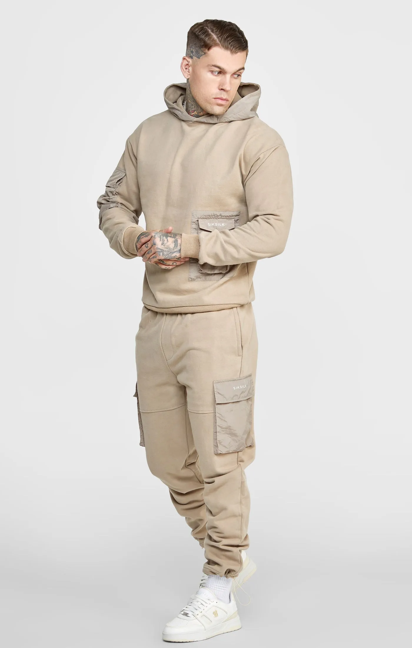 Tan Contrast Pocket Cargo Pant sold by Siksilk product image thumbnail 3