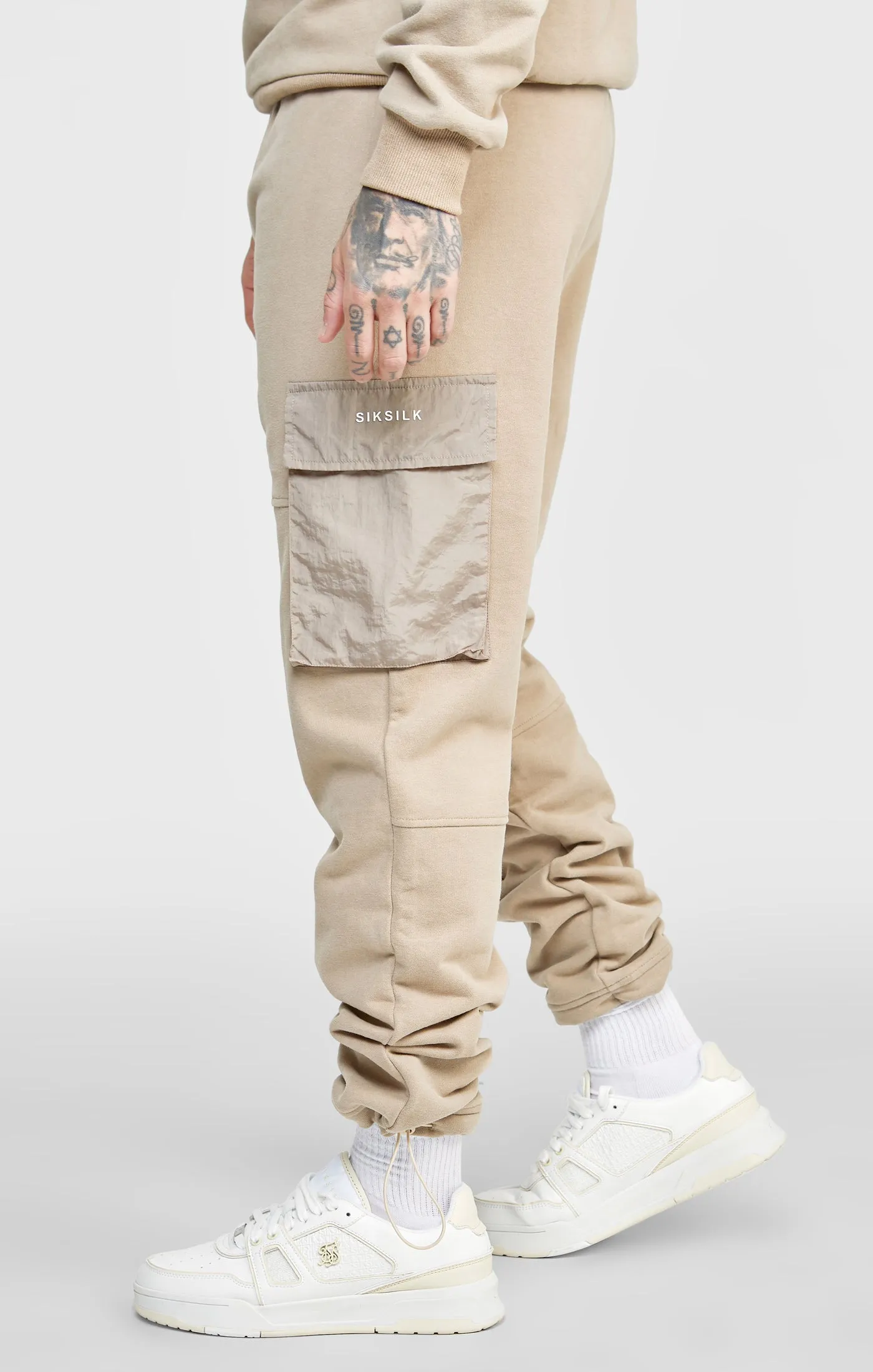 Tan Contrast Pocket Cargo Pant sold by Siksilk product image thumbnail 2