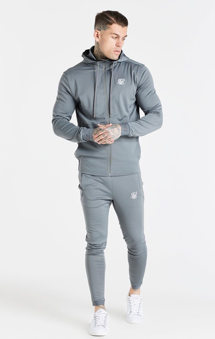 Grey Zip Through Hoodie sold by Siksilk product image thumbnail 3