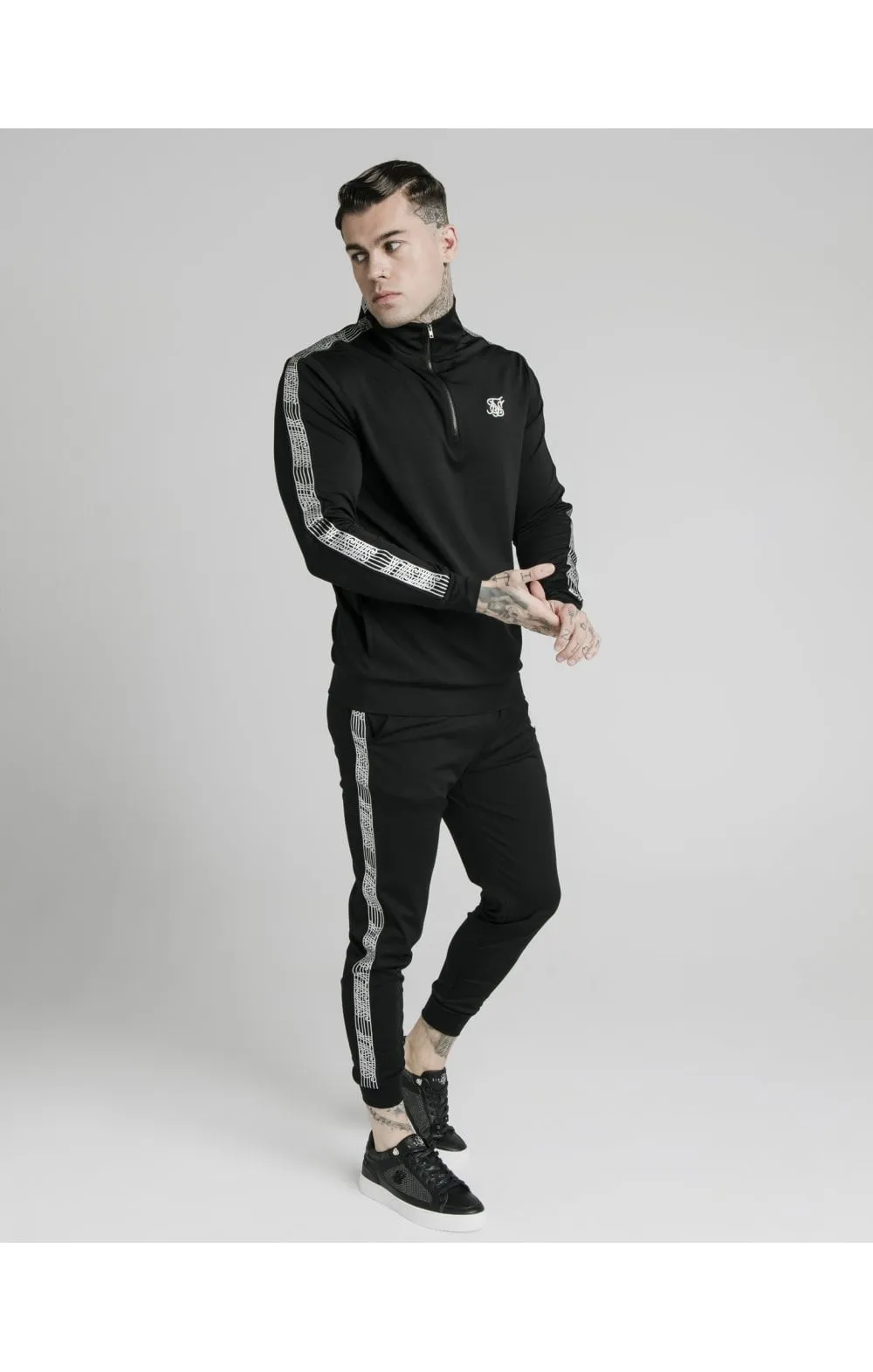 SikSilk Runner Quarter Zip - Black sold by Siksilk product image thumbnail 5