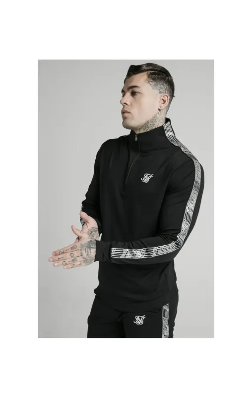 SikSilk Runner Quarter Zip - Black sold by Siksilk