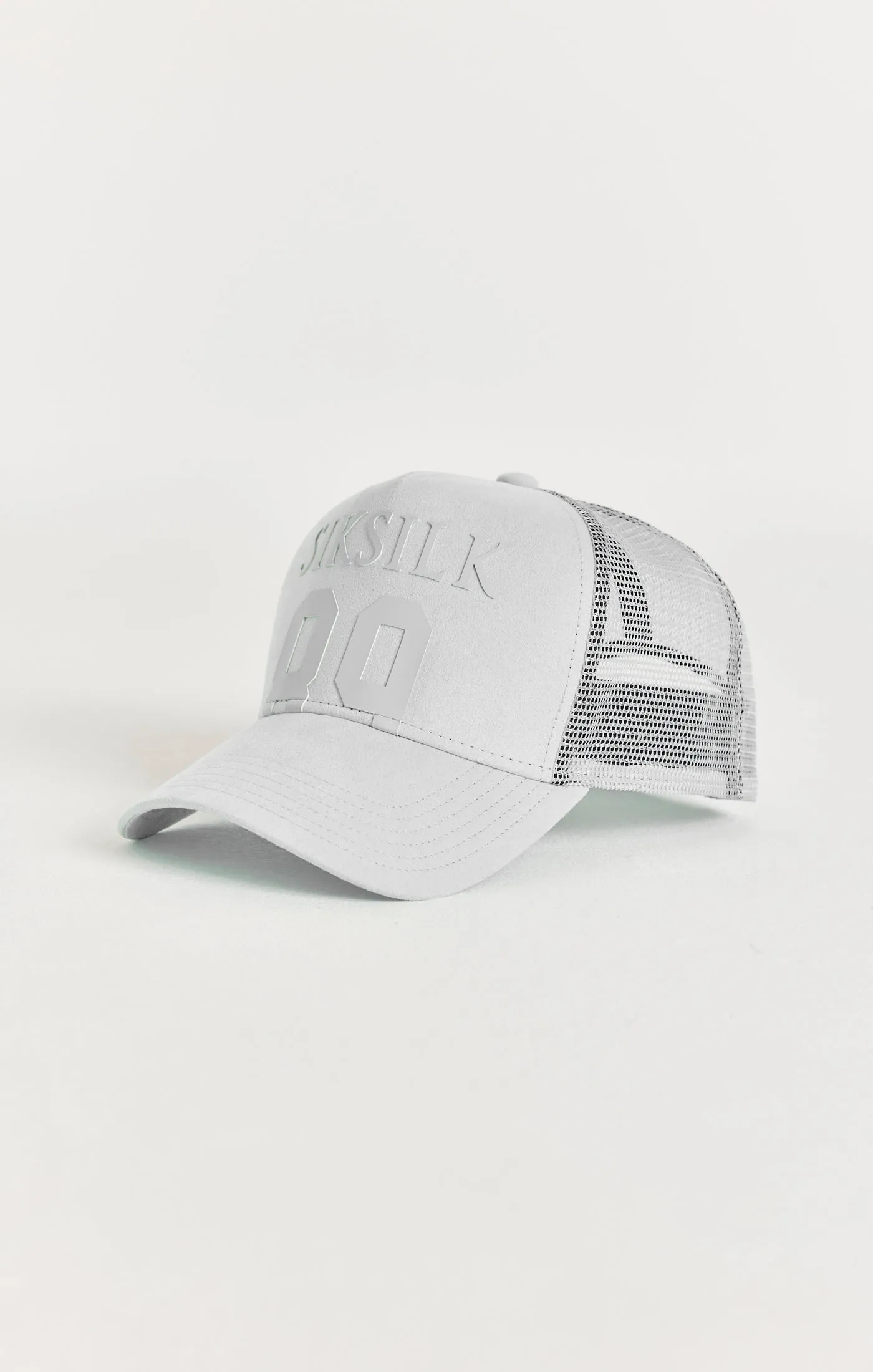 Grey Sueded Mesh 89 Trucker Cap sold by Siksilk