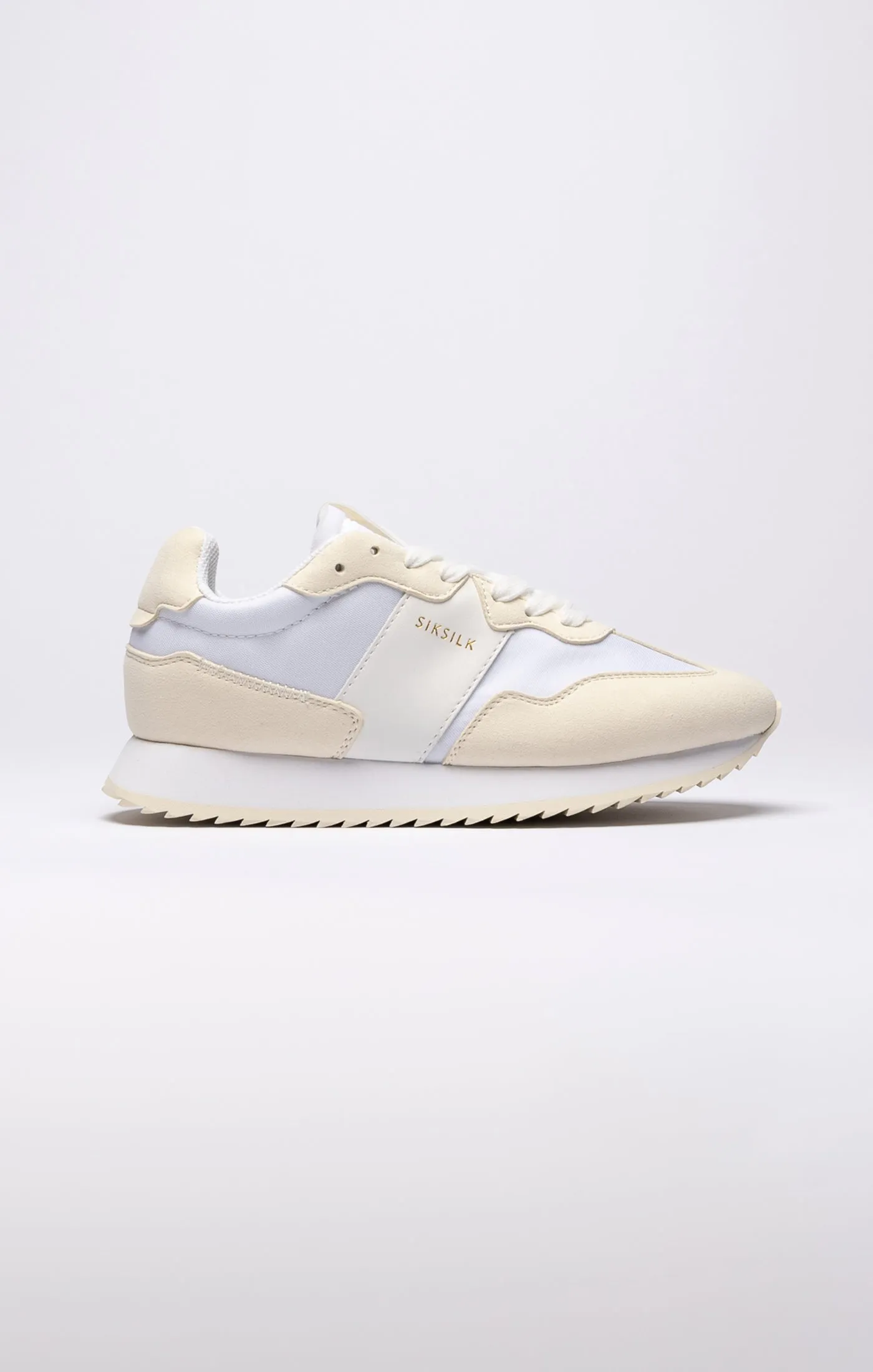 White Retro Running Trainer sold by Siksilk