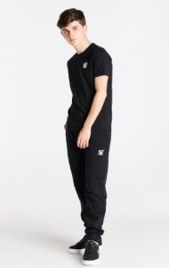 Boys Black Essentials Short Sleeve T-Shirt sold by Siksilk