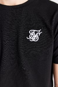 Boys Black Essentials Short Sleeve T-Shirt sold by Siksilk