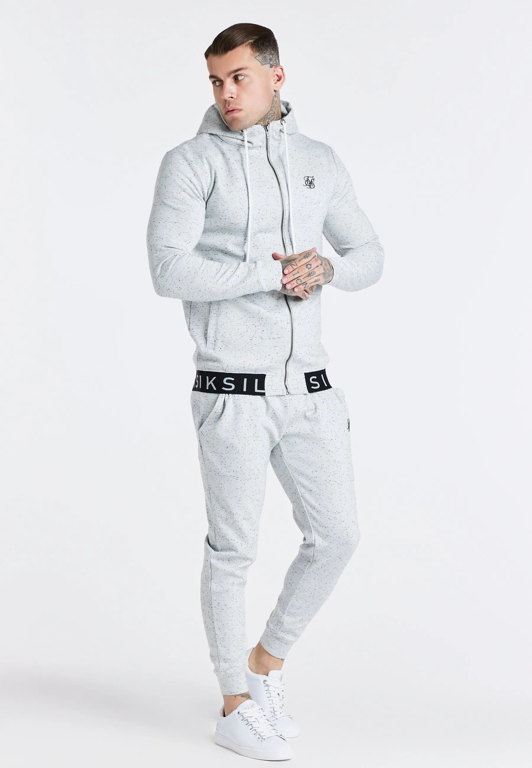 Grey Neps Jogger sold by Siksilk product image thumbnail 3