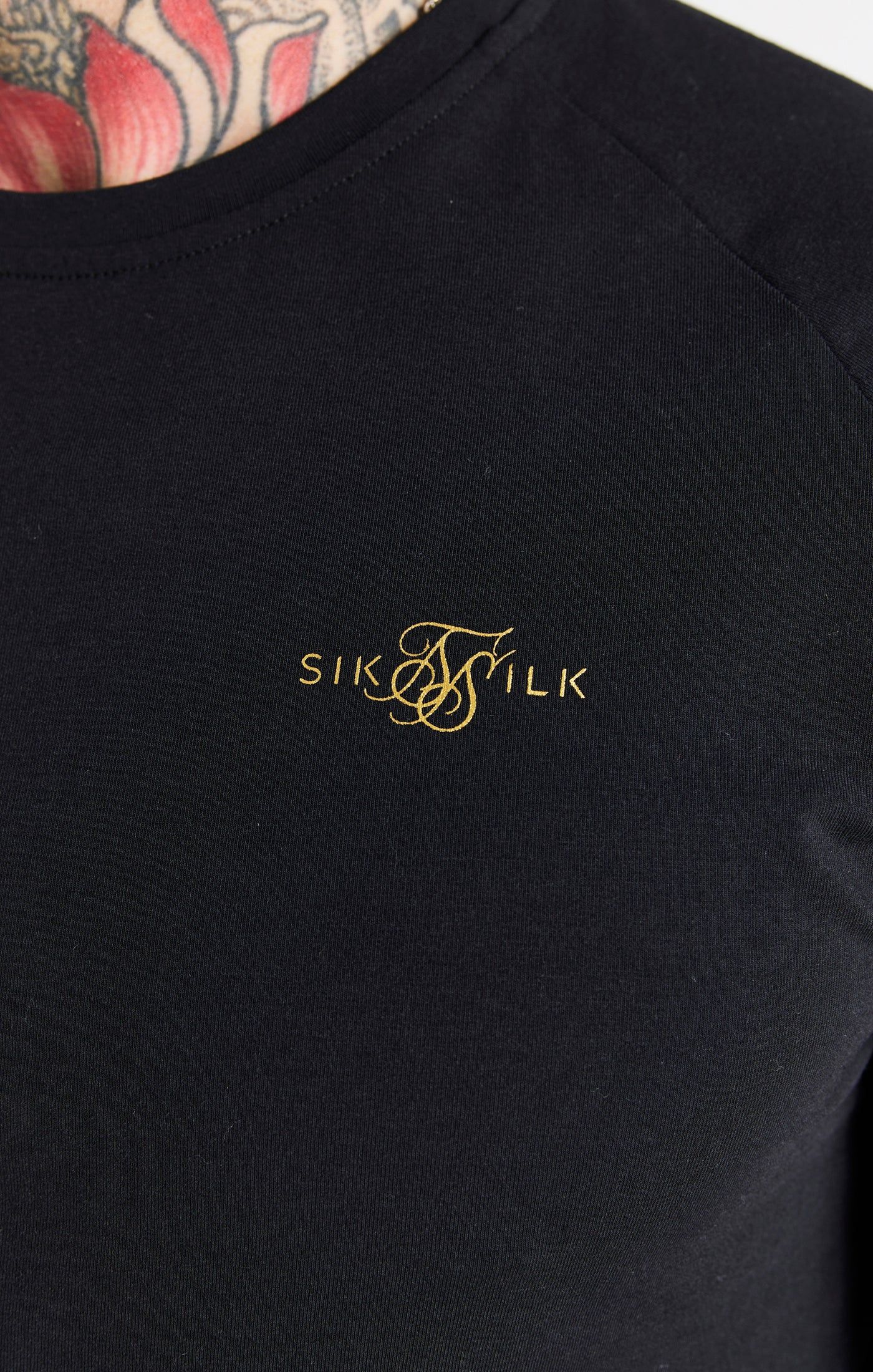 Black Sport Muscle Fit T-Shirt sold by Siksilk product image thumbnail 2