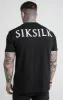 Black Printed Logo Relaxed Fit T-Shirt sold by Siksilk