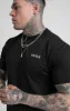 Black Printed Logo Relaxed Fit T-Shirt sold by Siksilk
