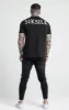 Black Printed Logo Relaxed Fit T-Shirt sold by Siksilk
