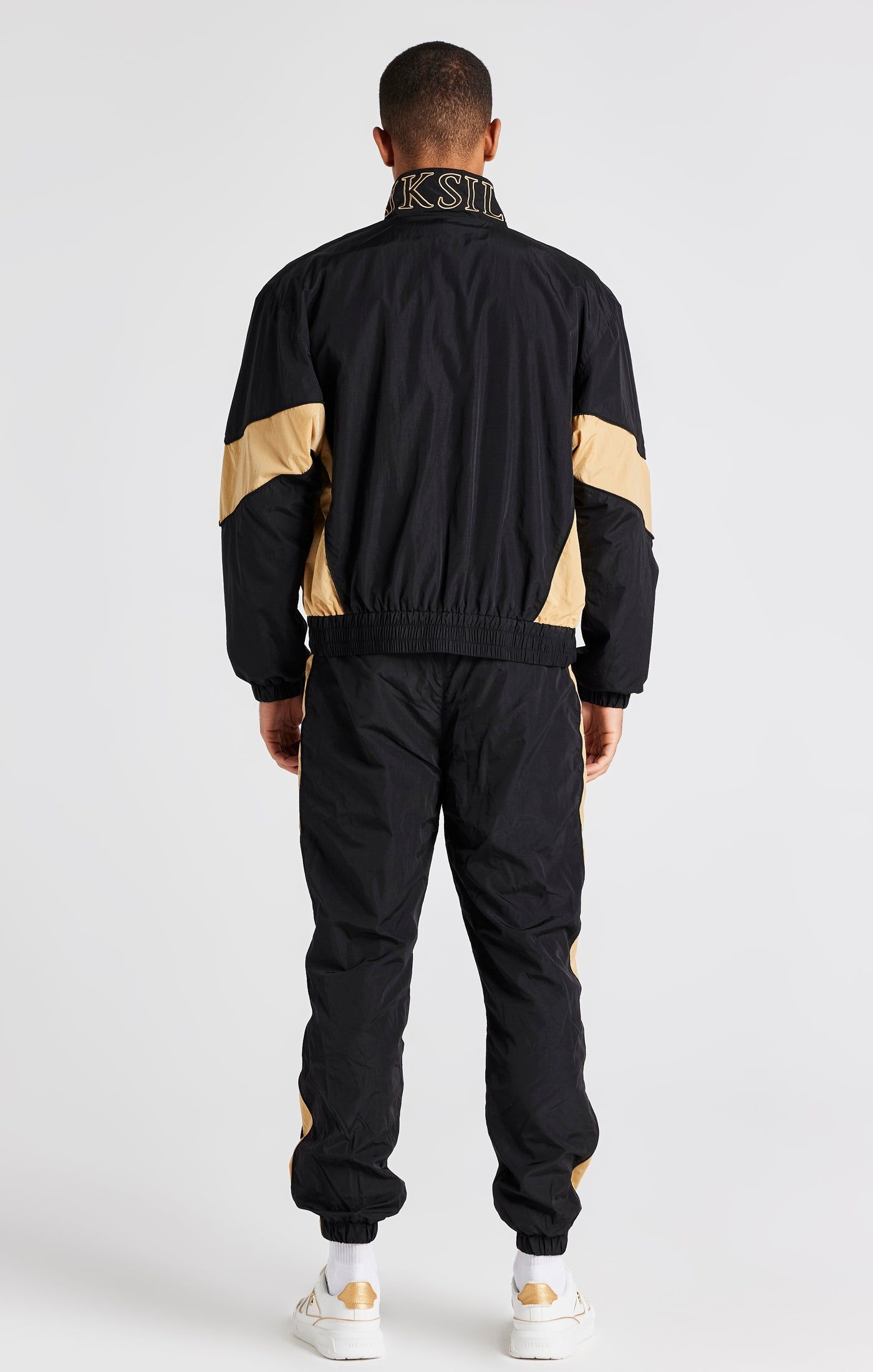 Black Paneled Track Pant sold by Siksilk product image thumbnail 6