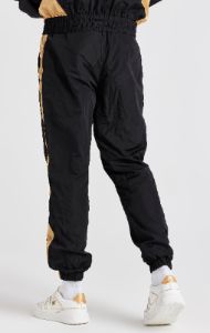 Black Paneled Track Pant sold by Siksilk