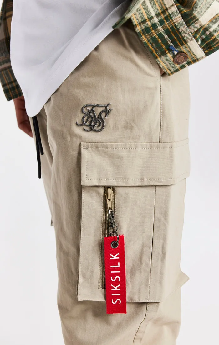 Beige Flight Cargo Pant sold by Siksilk product image thumbnail 2