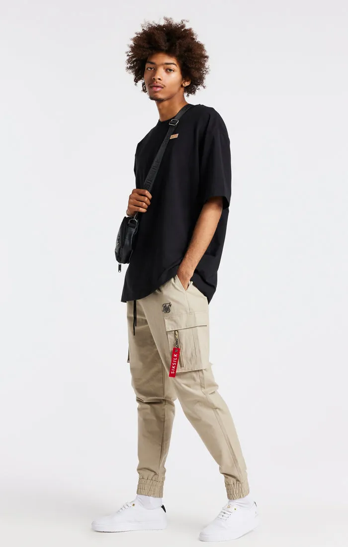 Beige Flight Cargo Pant sold by Siksilk product image thumbnail 4