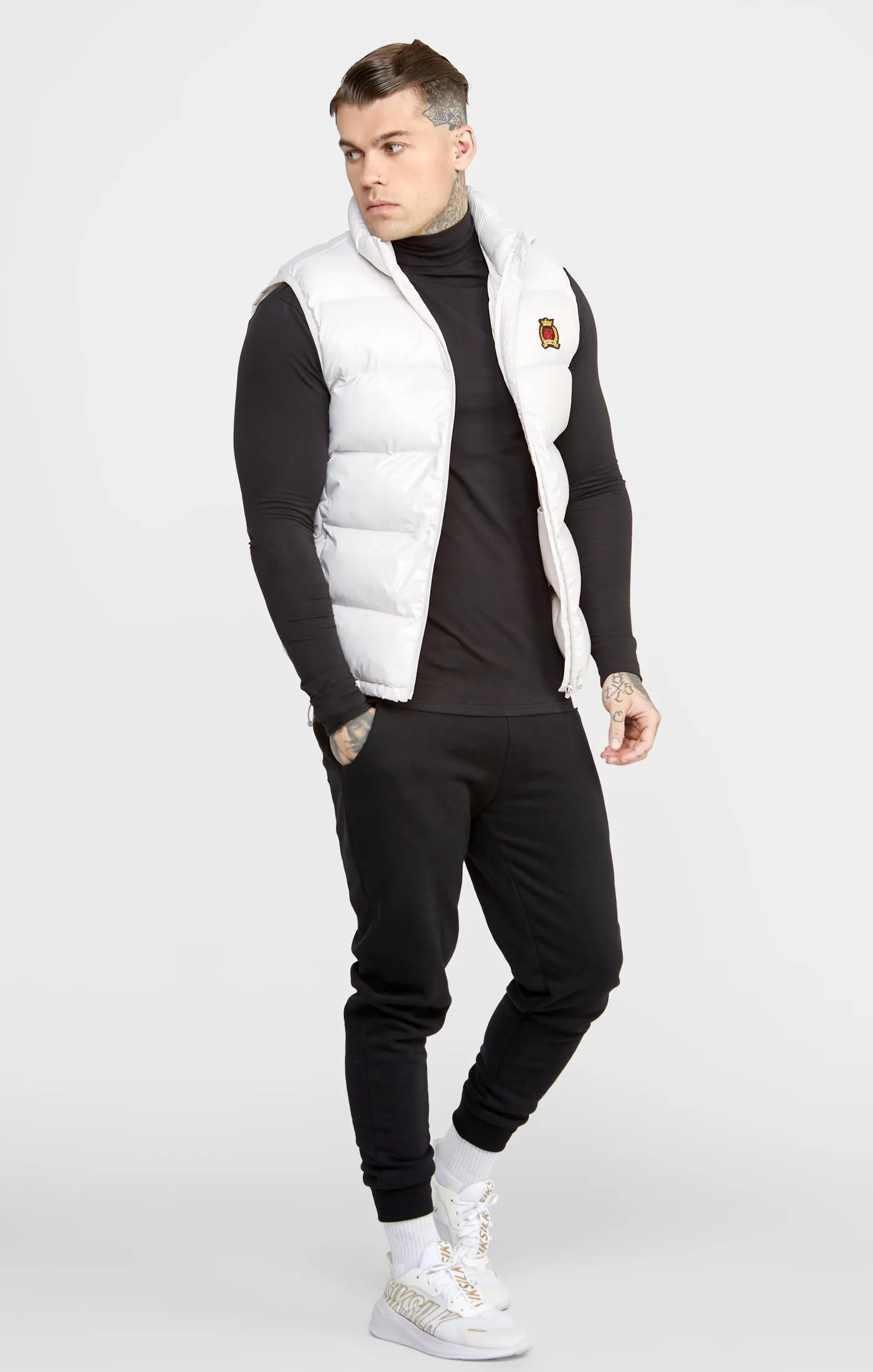 Grey Bubble Gilet sold by Siksilk product image thumbnail 4
