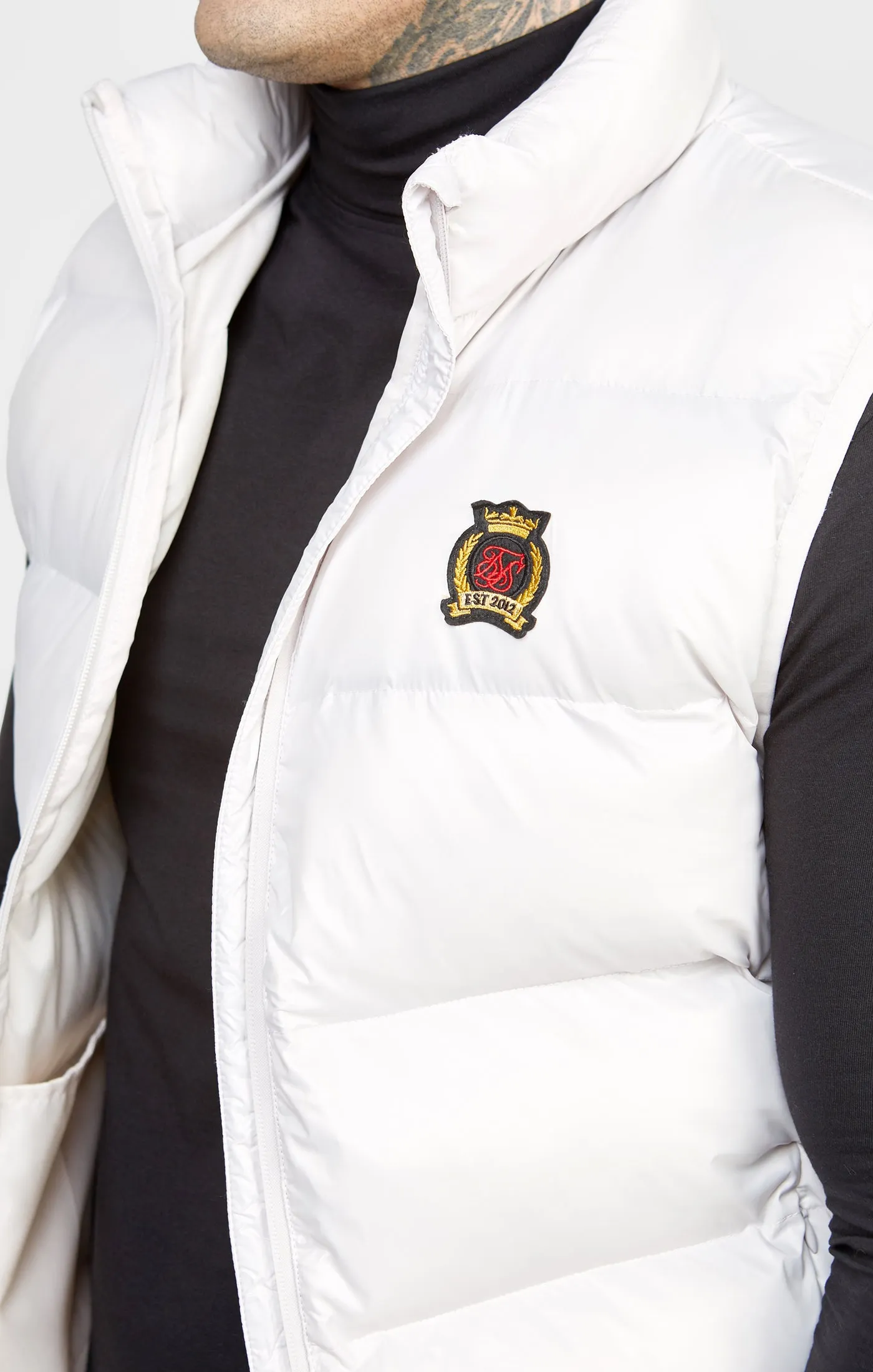 Grey Bubble Gilet sold by Siksilk product image thumbnail 2