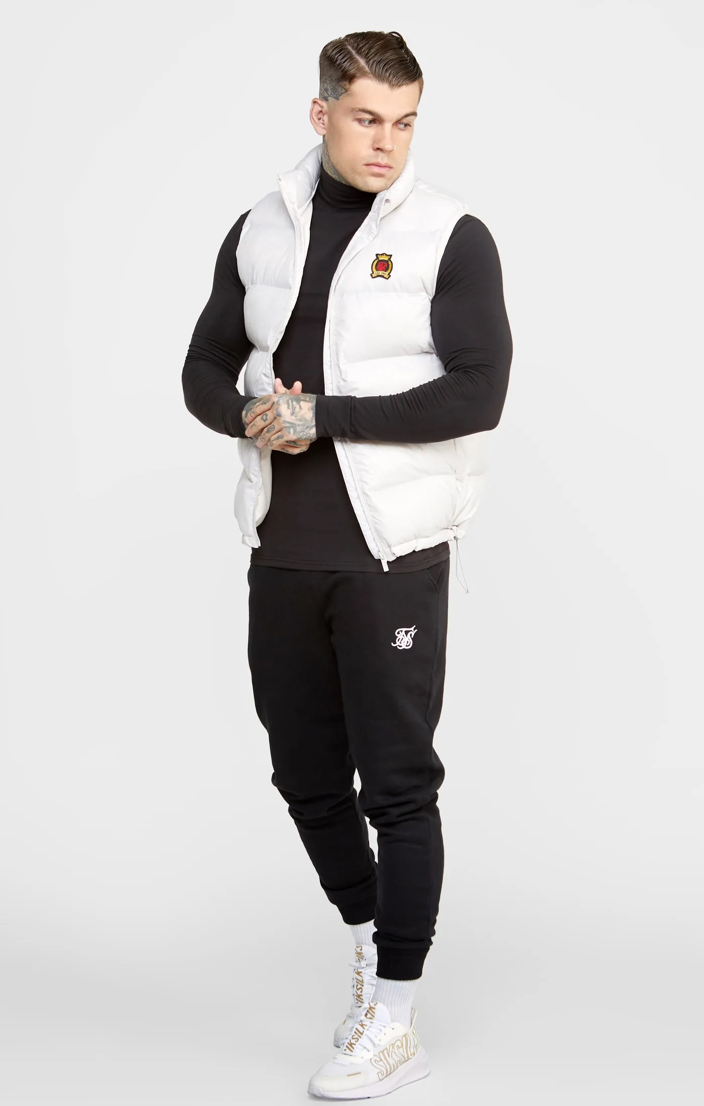 Grey Bubble Gilet sold by Siksilk product image thumbnail 3