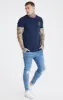Messi X SikSilk Messi Distressed Skinny Jeans - Midstone sold by Siksilk