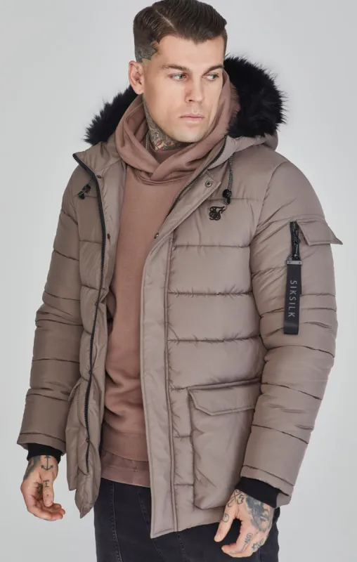 Beige Parka sold by Siksilk