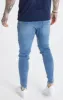 Messi X SikSilk Messi Distressed Skinny Jeans - Midstone sold by Siksilk