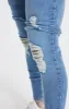 Messi X SikSilk Messi Distressed Skinny Jeans - Midstone sold by Siksilk
