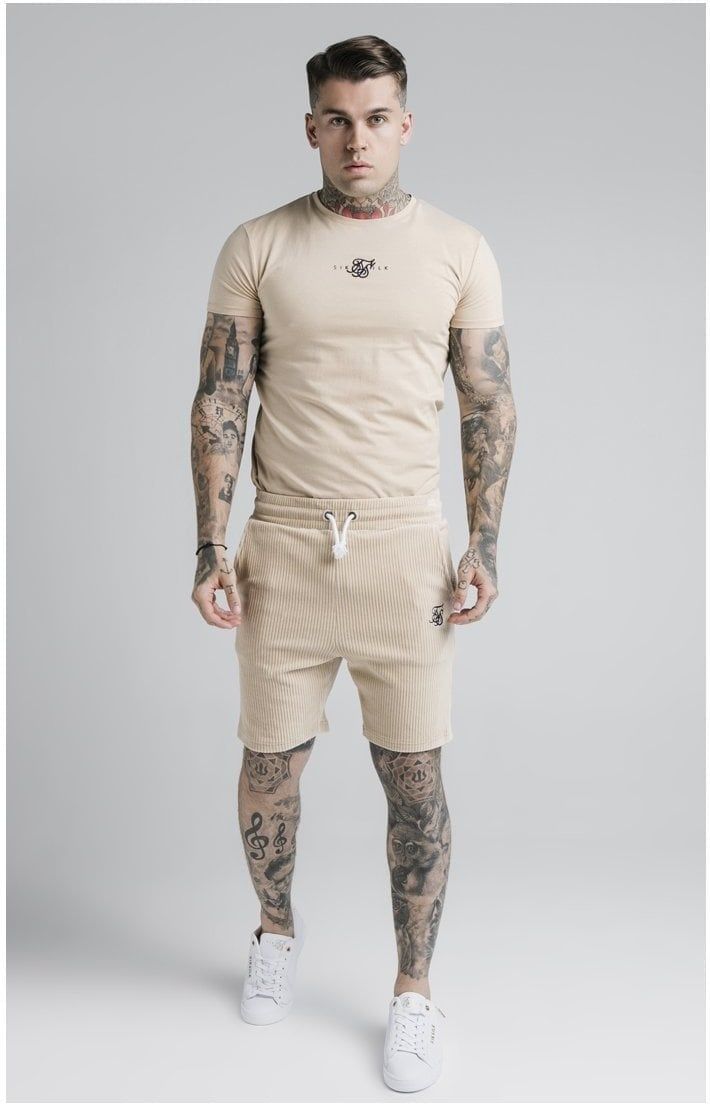 SikSilk Allure Straight Hem Gym Tee - Beige sold by Siksilk product image thumbnail 4