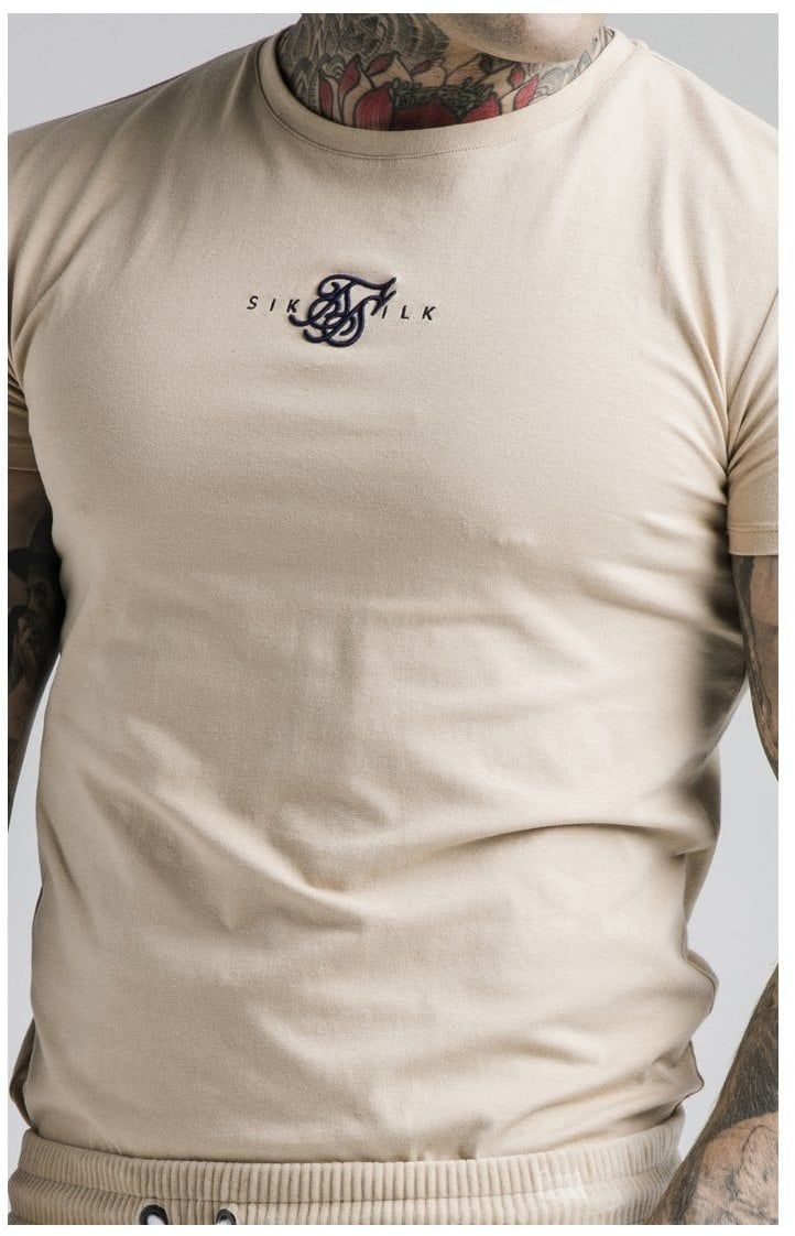 SikSilk Allure Straight Hem Gym Tee - Beige sold by Siksilk product image thumbnail 2