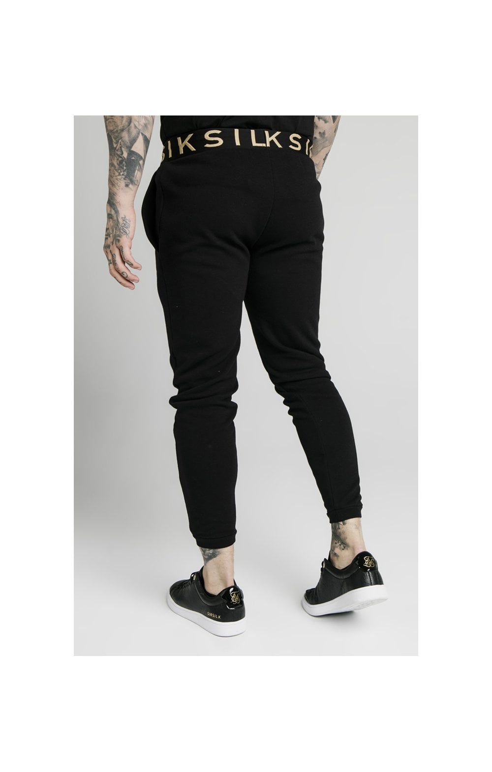 SikSilk Elastic Jacquard Pants - Black sold by Siksilk product image thumbnail 3