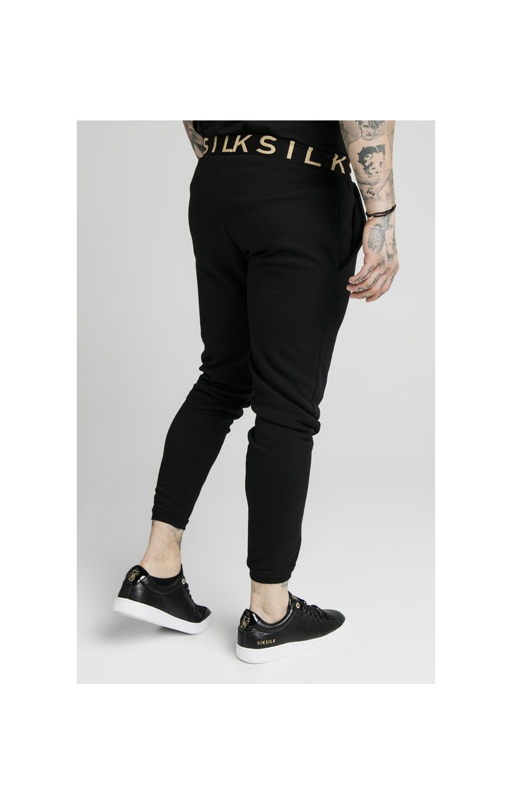 SikSilk Elastic Jacquard Pants - Black sold by Siksilk product image thumbnail 2