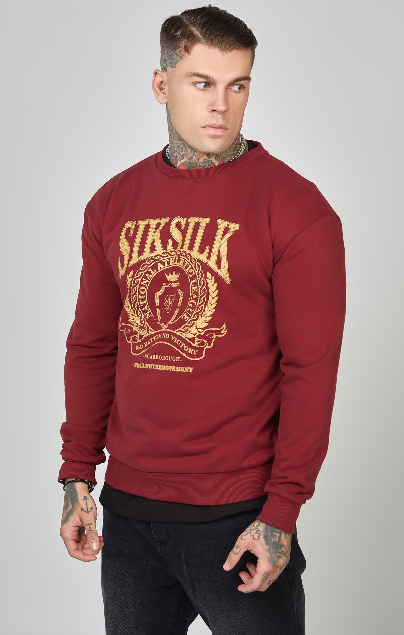 Oversized Crest Logo Sweatshirt sold by Siksilk product image thumbnail 4