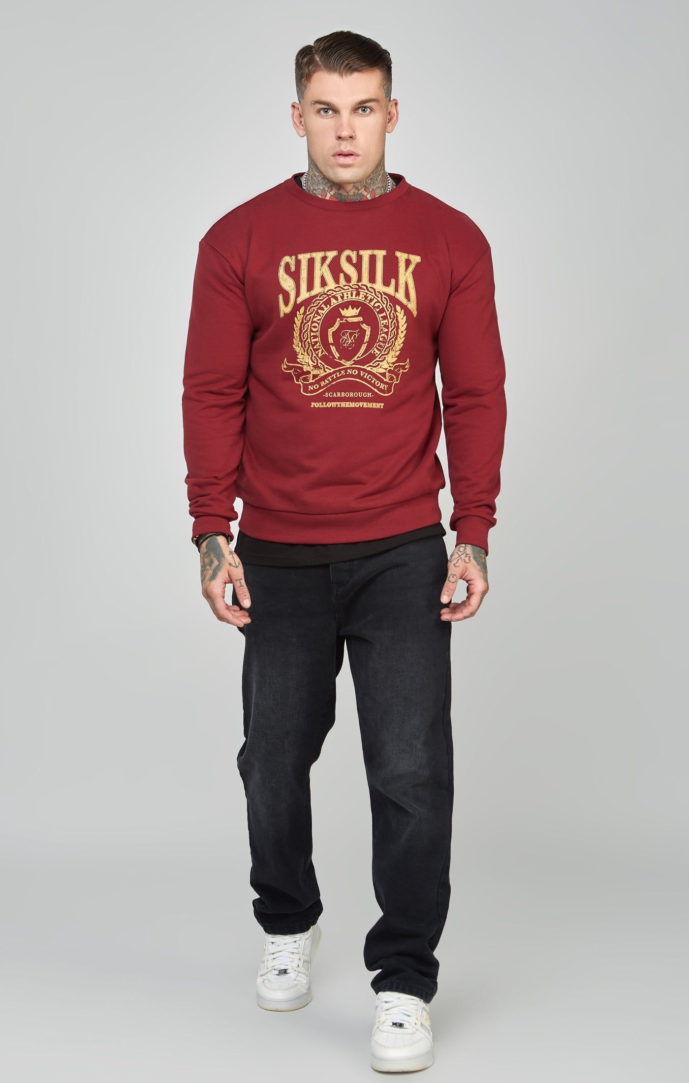 Oversized Crest Logo Sweatshirt sold by Siksilk product image thumbnail 3