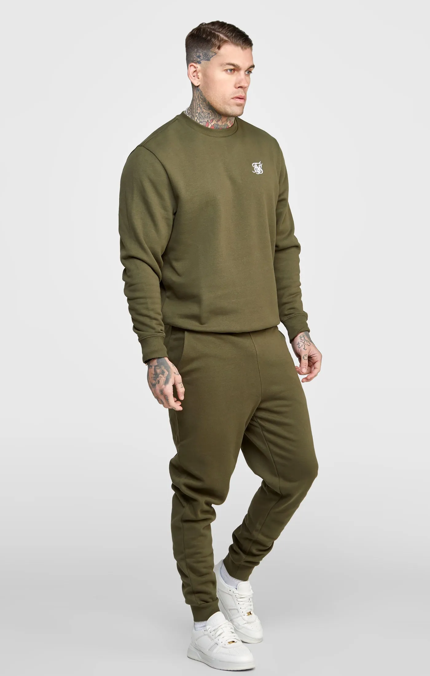 Khaki Essential Sweatshirt sold by Siksilk product image thumbnail 3
