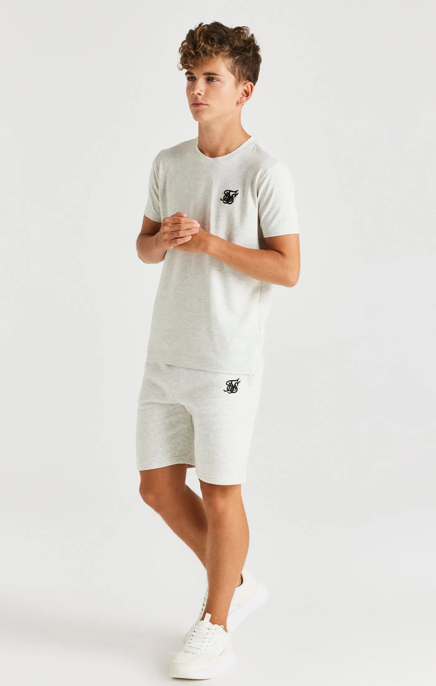 SikSilk Short Sleeve Tee - Snow Marl sold by Siksilk product image thumbnail 3